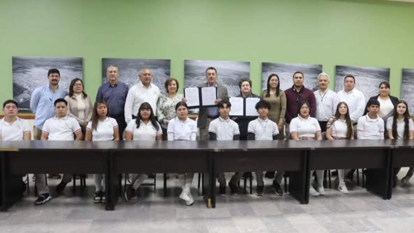 Firma convenio Cecyte Sonora con el H. Ayuntamiento de Cajeme en beneficio de los estudiantes.
