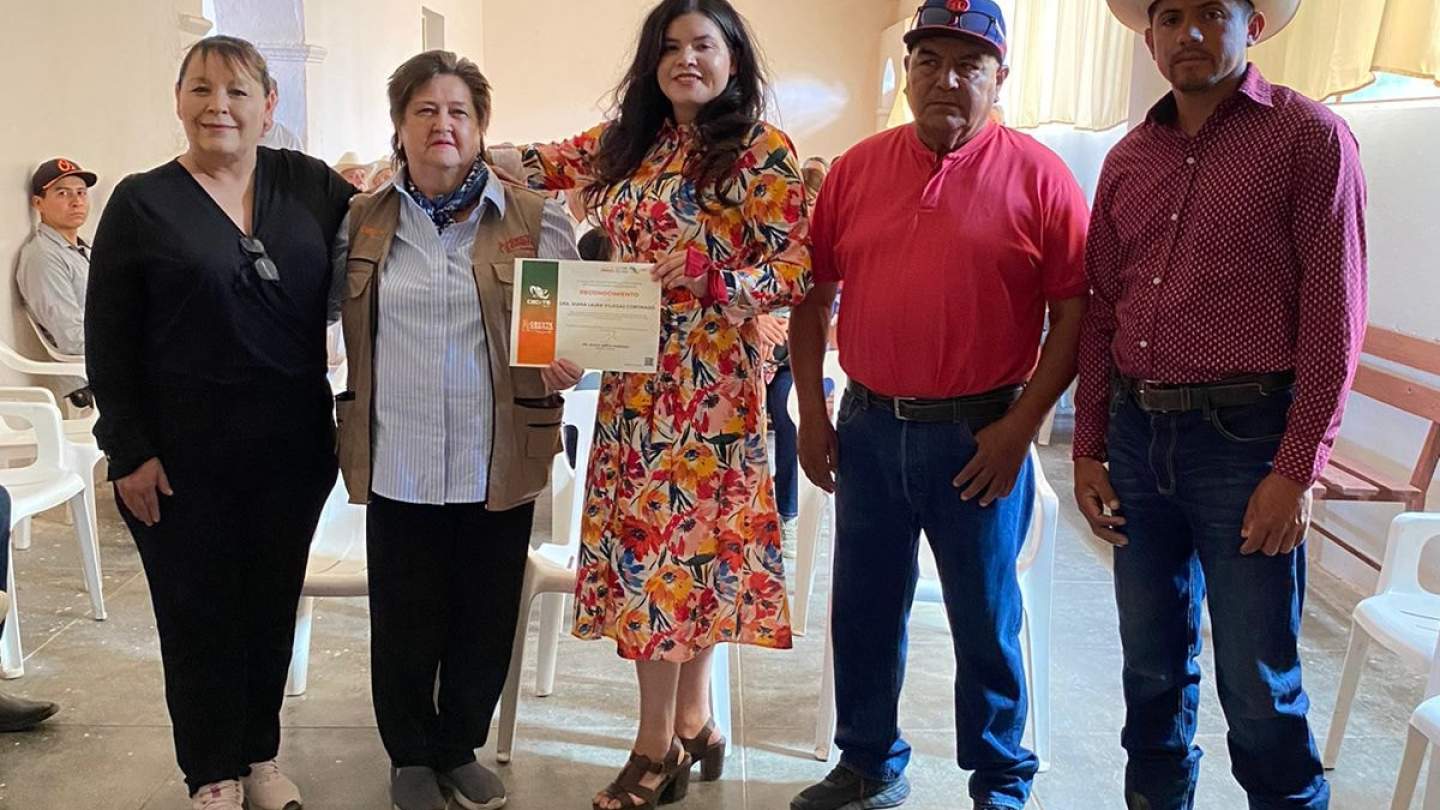 Presenta Directora General Dra. Blanca Valenzuela avances del TBC a Ejidatarios del Ejido de Rancho Viejo.