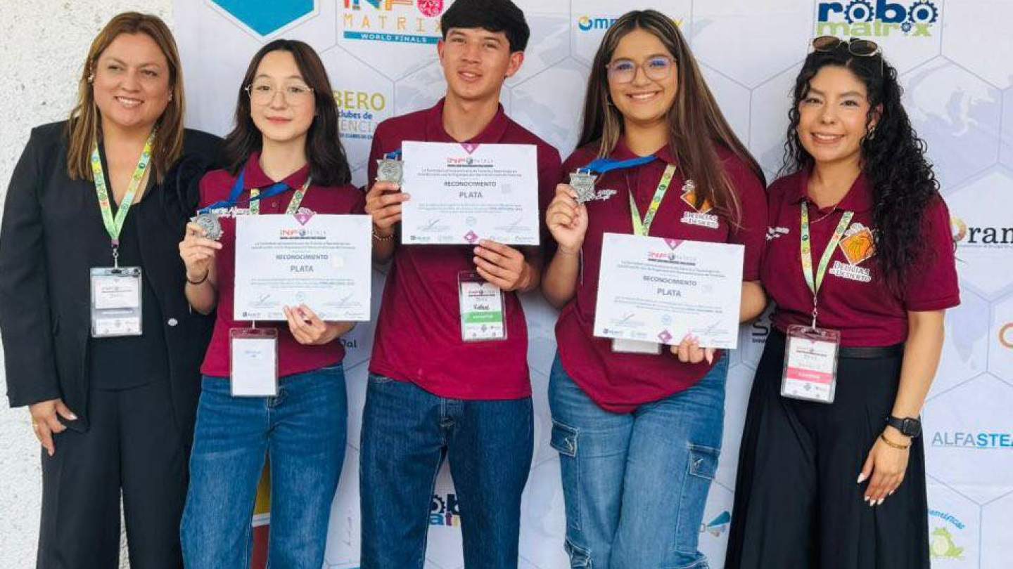 Ganan estudiantes de Cecyte Sonora medalla de plata en competencia nacional de ciencia y tecnología.